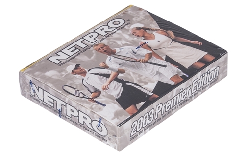 2003 Netpro Tennis 18 Pack Unopened Box - Possible Rafael Nadal, Federer and Serena Williams Rookie Cards